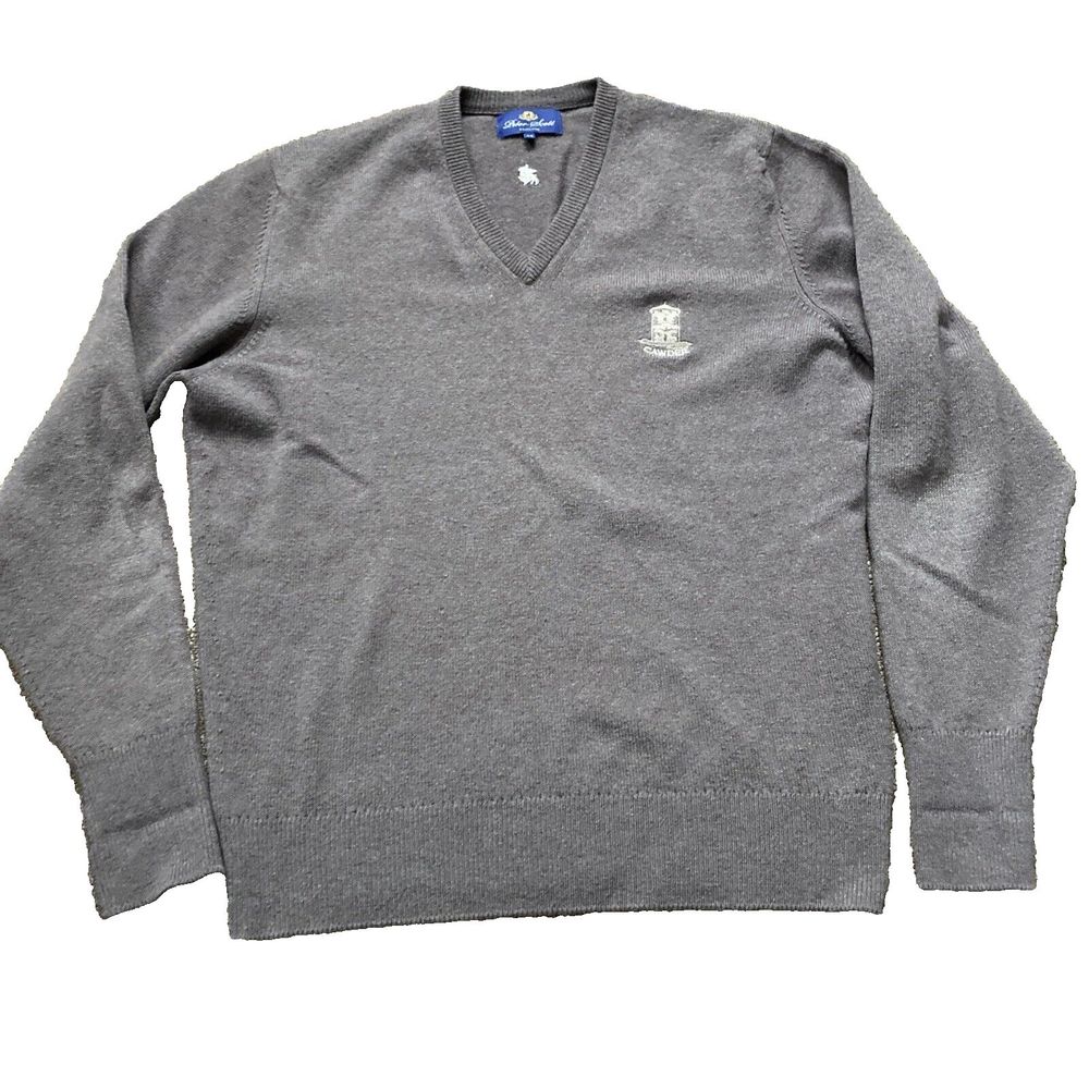 Peter Scott Sweater Mens Brown New Wool Scotland Casual Preppy 42